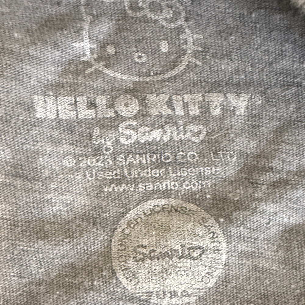 Hello Kitty Gray Tee with Red Accents - Picture 6 of 7